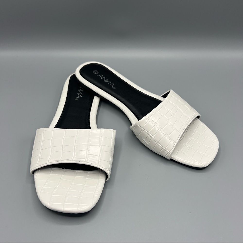 Anna Croc Print Slide Sandals - Picture 5 of 5